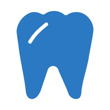 Diş düz simgesi, vektör, illüstrasyon