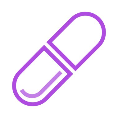 hap düz simgesi, vektör, illüstrasyon