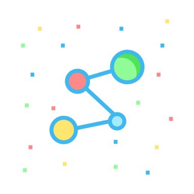 ağ paylaşım simgesi çizimi 