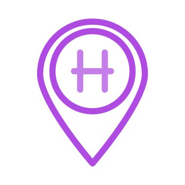 İşaretçi düz simgesi, vektör çizim 