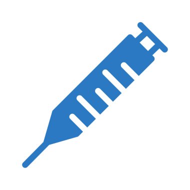 Tıbbi alet düz simgesi beyaz arka plan, vektör, illüstrasyon izole