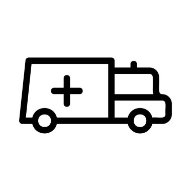 ambulans simgesi vektör illüstrasyonu 
