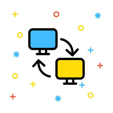 ağ paylaşım simgesi çizimi 