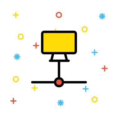 ağ paylaşım simgesi çizimi 