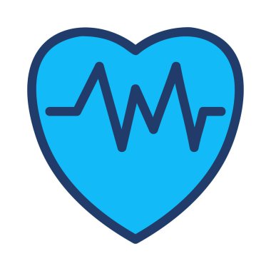 kalp kardiyogram simgesi. vektör çizim