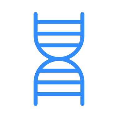 DNA kodu düz simgesini, vektör, illüstrasyon