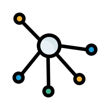 ağ paylaşım simgesi çizimi 