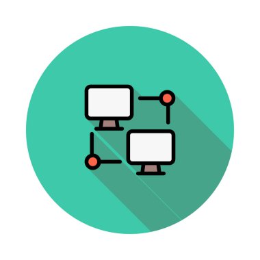 ağ paylaşım simgesi çizimi 