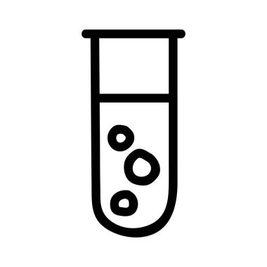 Tıbbi alet düz simgesi beyaz arka plan, vektör, illüstrasyon izole