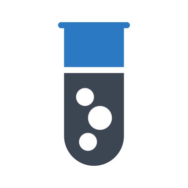 Tıbbi alet düz simgesi beyaz arka plan, vektör, illüstrasyon izole