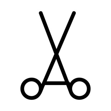 makas simgesi vektör illüstrasyonu 