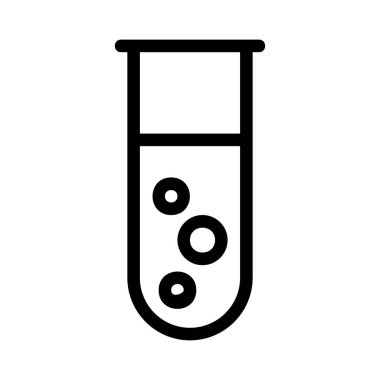 Tıbbi alet düz simgesi beyaz arka plan, vektör, illüstrasyon izole