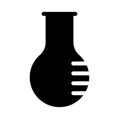 Tıbbi alet düz simgesi beyaz arka plan, vektör, illüstrasyon izole