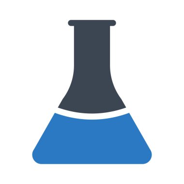 Tıbbi alet düz simgesi beyaz arka plan, vektör, illüstrasyon izole