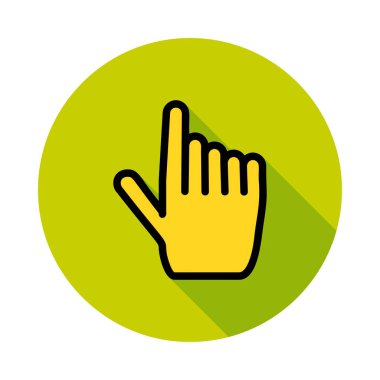 El satırı simgesi, vektör çizim