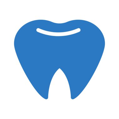 Diş düz simgesi, vektör, illüstrasyon