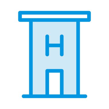 Hastane Simgesi Vektör İllüstrasyonu 