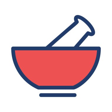 Tıbbi alet düz simgesi beyaz arka plan, vektör, illüstrasyon izole