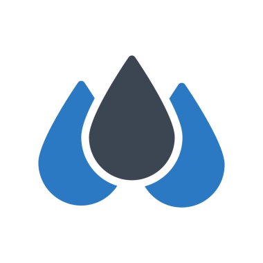 kan damlaları düz simgesi, vektör, illüstrasyon