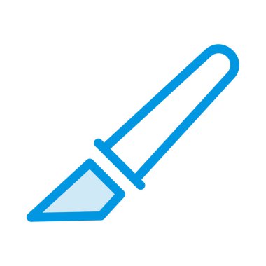 Tıbbi alet düz simgesi beyaz arka plan, vektör, illüstrasyon izole