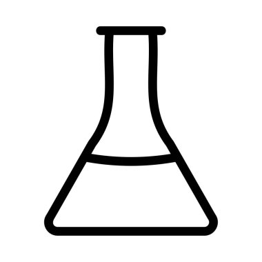 Tıbbi alet düz simgesi beyaz arka plan, vektör, illüstrasyon izole