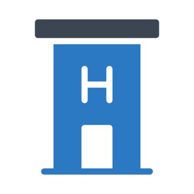 Hastane Simgesi Vektör İllüstrasyonu 