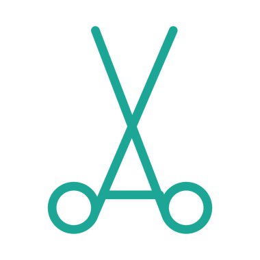 makas simgesi vektör illüstrasyonu 