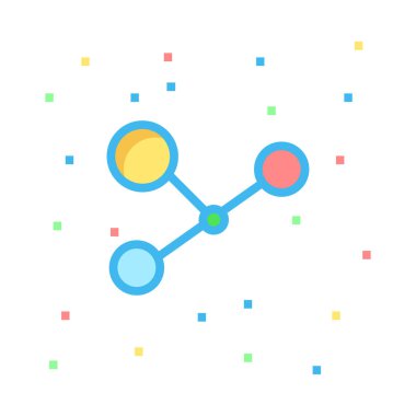 ağ paylaşım simgesi çizimi 