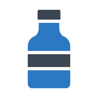 Tıbbi alet düz simgesi beyaz arka plan, vektör, illüstrasyon izole