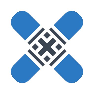 yamalar düz simgesi, vektör, illüstrasyon