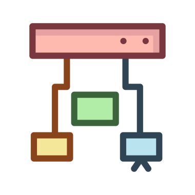 ağ paylaşım simgesi çizimi 