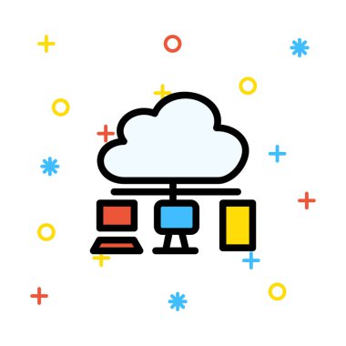 ağ paylaşım simgesi çizimi 