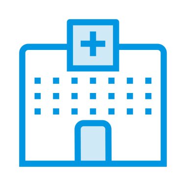 Hastane Simgesi Vektör İllüstrasyonu 