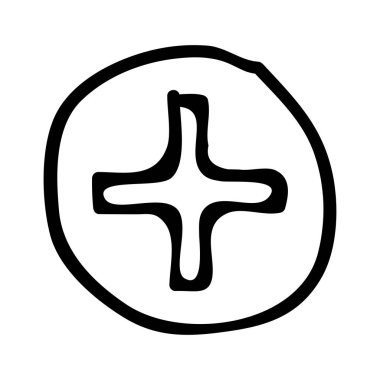 Hastane düz simgesi, vektör, illüstrasyon