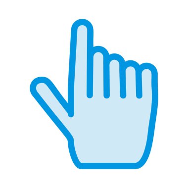 Beyaz arkaplanda insan eli izole edilmiş