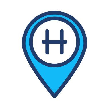 İşaretçi düz simgesi, vektör çizim 