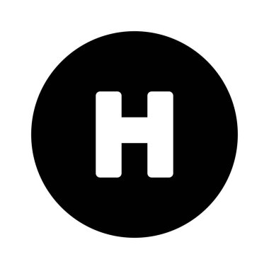 Hastane Simgesi Vektör İllüstrasyonu 