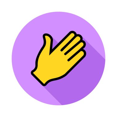 El satırı simgesi, vektör çizim