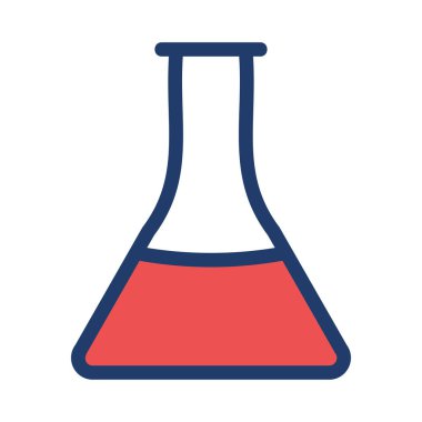 Tıbbi alet düz simgesi beyaz arka plan, vektör, illüstrasyon izole