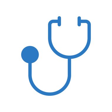 Tıbbi alet düz simgesi beyaz arka plan, vektör, illüstrasyon izole