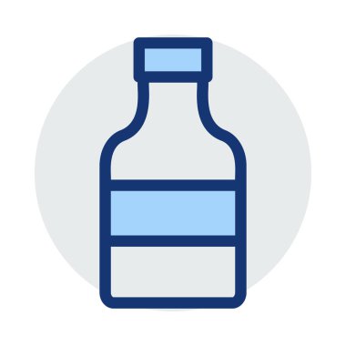 Tıbbi alet düz simgesi beyaz arka plan, vektör, illüstrasyon izole