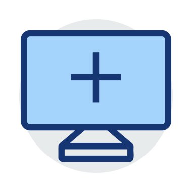 Beyaz arka plan, vektör, illüstrasyon izole tıp düz simgesi