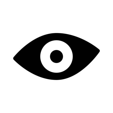 Göz simgesi vektör illüstrasyonu 