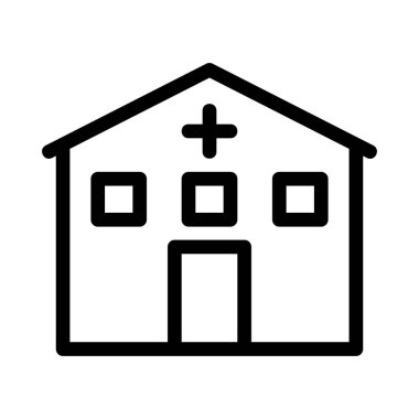 kilise simgesi vektör illüstrasyonu