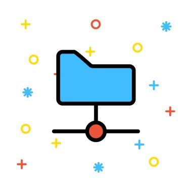 ağ paylaşım simgesi çizimi 