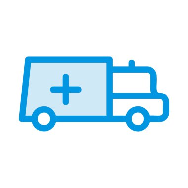 ambulans simgesi vektör illüstrasyonu 