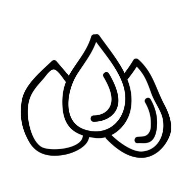 kan damlaları düz simgesi, vektör, illüstrasyon