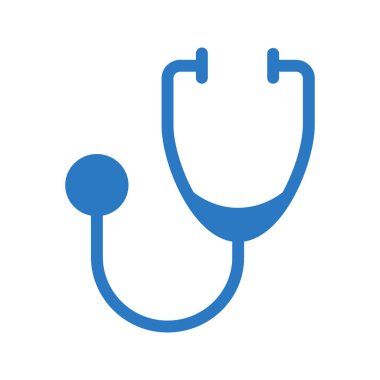 Tıbbi alet düz simgesi beyaz arka plan, vektör, illüstrasyon izole