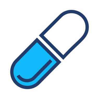 hap düz simgesi, vektör, illüstrasyon