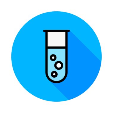 Tıbbi alet düz simgesi beyaz arka plan, vektör, illüstrasyon izole